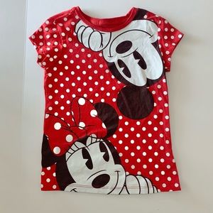 Disney Minnie & Mickey Mouse short Sleeve shirt